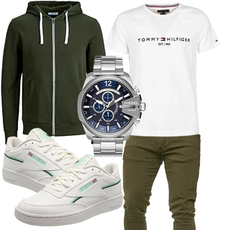 Club C Outfit mit Grau Reebok "Alltags Outfit"