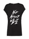 Tigha T-Shirt Not afraid schwarz