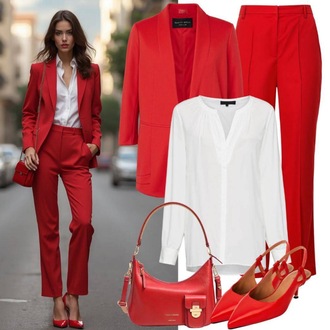 Outfit sa Smeđa/Narandžasta/Žuta/Bijela Bluza s Uzorkom/Bluza Kratkih Rukava/Crash bluza/Bluza s Mašnom/Bluza Vrh/Razigrana bluza/Bluza s Puf Rukavom/Peplum bluza/Bluza s Printom/Bodija Bluze camaieu "Proljetna odjeća"