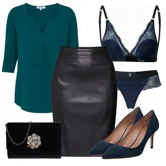 Outfit mit Schwarz High Heel Boss "Schickes Business Outfit"