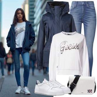 Hiver tenues avec Bleu foncé Veste Wax/Parka d'Hiver/Parka Transition Veste/Veste Fonctionnelle/Veste de Pluie/Veste 2 en 1/Manteau Gore-tex/Parka/Manteau de Pluie & Manteau Fonctionnel/Manteau d'Extérieur/Manteau de Pluie Jack & Jones "Tenue Printanière Moderne"
