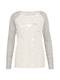 EDC BY ESPRIT Jersey-Shirt schwarz / offwhite