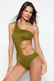 Temno zelena Bikini velikih velikosti za dame image