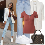 Outfits mit Schlaghose Jeans image