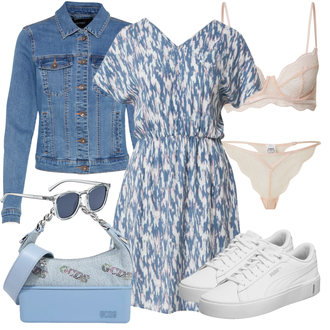 Outfit sa Plava Torba Za Preko Ramena gcds "Ljetni outfiti"