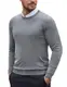 COOFANDY Pullover für Herren Strickpullover Rundhals Slim Fit Pullover Winter Business Casual Pullover Langarm Dünn Leicht Arbeitspullover Grau S