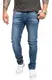 Indumentum Jeans Herren Slim Fit Hose Stretch Männer Jeans Hosen Herrenjeans Denim Herrenhose Mens Pant Stretchjeans Authentic-Look Blau IS-303 W32 L32