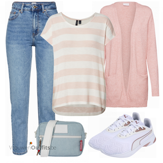Outfit met wit Sneaker Puma "Vrije tijd Outfit"