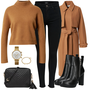 High Heels Stiefeletten mit Langer Mantel kombinieren image