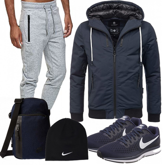 Outfit mit Blau Navahoo "Nike"