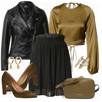Outfit mit Rot High Heel Steven New York "Modisches Freizeit Outfit"