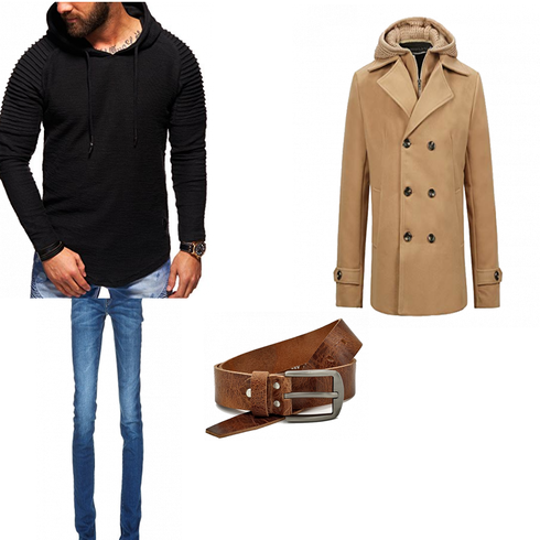 Braun WinterMantel/Winter Parka Allthemen kombinieren