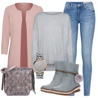 Winter Outfits mit Türkis Jeans ESPRIT "Only"