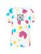 Nike Sportswear T-Shirt aqua / eosin / schwarz / weiß