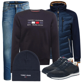 Outfit mit Schwarz SportJacke Tom Tailor "Perfekt für den Herbst"