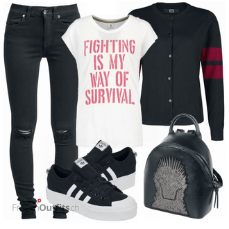 Outfit mit Blau Rucksack Game of Thrones "Outfit für die Freizeit"