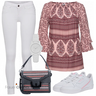 Outfit mit Grau Uhr Armani Exchange "Toller Look für die Freizeit"
