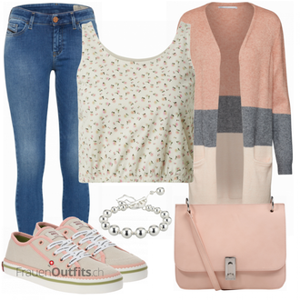 Outfit mit Grau Sneaker SCOTCH & SODA "Praktischer Look"