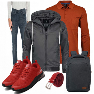 Outfit mit Blau/Grau Navahoo "Cooles Outfit"