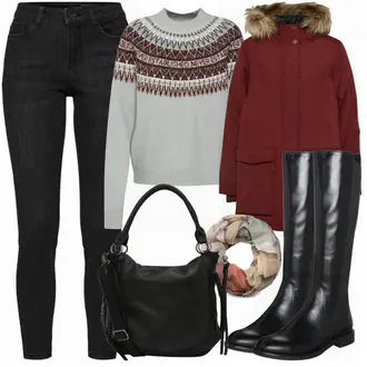 Outfit mit Blau Stiefel Vagabond Shoemakers "Trendy"