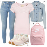 Siva Noisy may Denim Jakne outfiti za dame image