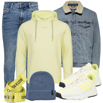 Outfit mit Weiß Sneaker/Leder Sneaker Adidas Originals "Alltags Outfit"