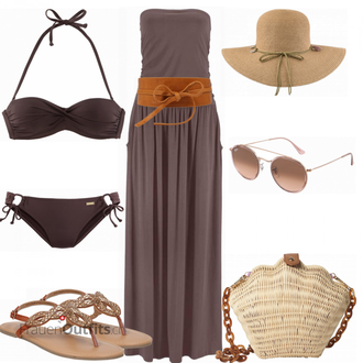 Outfit mit Blau Bademode Lascana "Urlaub Outfit"
