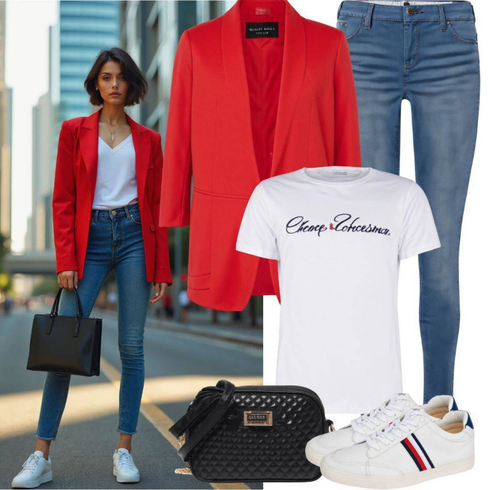Kombinirajte Plava/SvjetloPlava Kožna Jakna/High Waist Traperice/Push-up Traperice/Kožne Cipele/Termo Traperice/Zimska jakna Dorothy Perkins