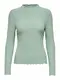 ONLY Damen Onlemma L/S High Neck Top Noos JRS Langarmshirt, Chinois Green, S