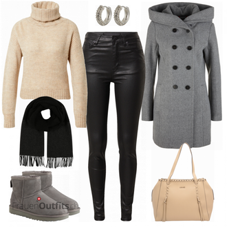 Outfit mit Schwarz Jeans Superdry "Stilvoller Alltagslook"