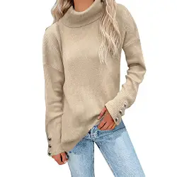 callmo Damen Pullover Langarmshirts Oberteile Sweatshirt Strick Pulli Sweatshirt Langarmshirt Pullover Langarmshirt Oberteil Sweater Jumper Strickpulli
