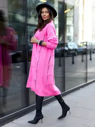 Pink cardigan cxp1126.hotpink