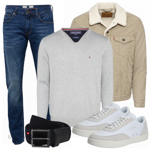 Blau/Weiß Große Größe Tommy Hilfiger kombinieren