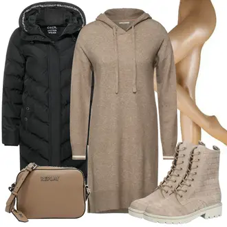 Outfit mit Beige Stiefel Gabor "Freizeit Outfit"