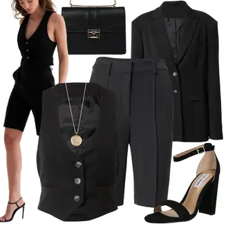 Herbst Outfits Sternzeichen mit Gold/Beige Feine Kette/Collier/Reich verzierte Halskette/Anhänger/Statement-Kette Pilgrim "Trendiges Herbst Outfit"Look: Stil, Feine, Sternzeichen