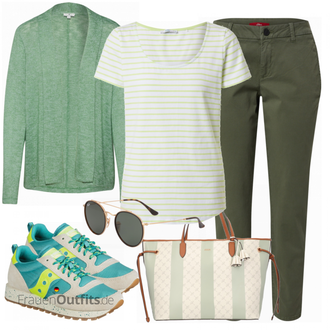 Outfit mit Grau Sneaker Saucony "Street Style Outfit"