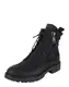 BRONX Schnürboots mit Stern-Design schwarz