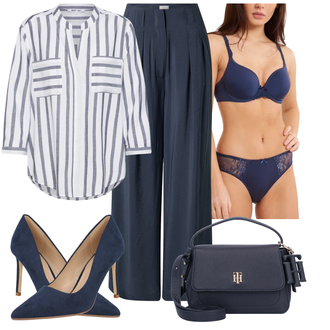 Outfit mit Blau/Dunkelblau 男士鞋子尺寸11/Balconette-Bh/Neckholder Push-up Bh/Minimizer-Bh/Multiway-Bh/Gepolsterte BH/Push-Up-Bh/Entlastungs BH/Lederjacken für Männer/Bügel-Bh/Bügel-BH/Bh Ohne Bügel lingadore "Cooles Outfit Für Den Sommer"