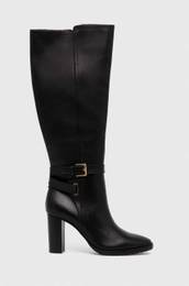 Usnjeni elegantni kornji Lauren Ralph Lauren Manchester enski, rna barva, 802912286001