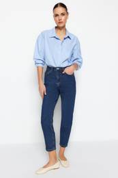 enske kavbojke High Waist Mom