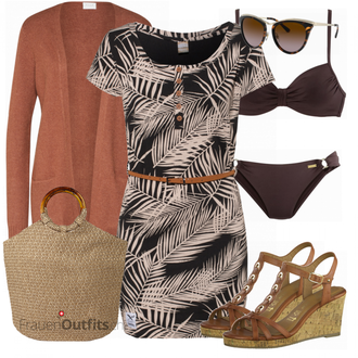 Outfit mit Blau Bademode Lascana "Perfekt für den Sommer"