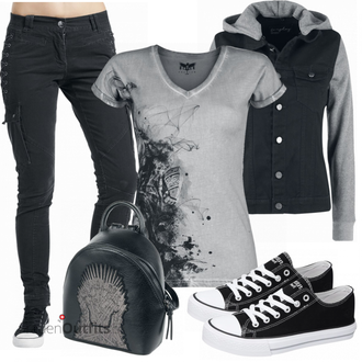 Outfit mit Blau Rucksack Game of Thrones "Cooles Outfit"