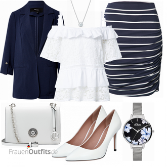 Outfit mit High Heel Boss "Perfekt für die Arbeit"