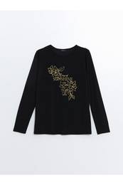 Crew Neck Printed Women's T-Shirt