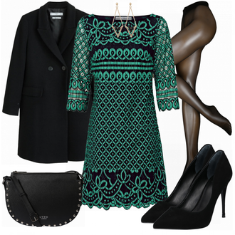 Outfit mit Schwarz High Heel Guess "Milan"
