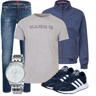 Outfit mit Blau SommerJacke Tom Tailor "Freizeit outfit"