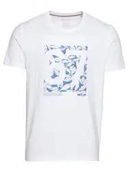 Marc O''''Polo Shirt weiß / rauchblau