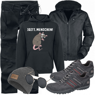 Outfit mit Grau Sneaker Dockers by Gerli "Cooles Outfit"