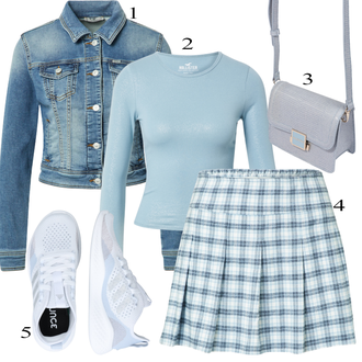 Outfit sa Plava Hollister, Hollister "Zimski outfit"