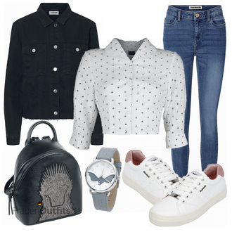 Outfit mit Blau Tasche Game of Thrones "Refresh Begonie Sneaker"